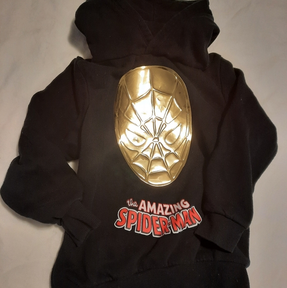 EUC H&M Boys Sweater Spiderman sz 4 - Picture 1 of 2